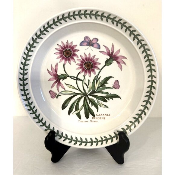 Portmeirion Botanic Garden Round Plate 8.5" Treasure Flower Made In England NEW - Picture 1 of 5